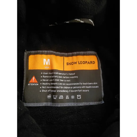 SNOW LEOPARD Heated Vest With Battery Polar Fleece Outdoor Unisex Medium NWT